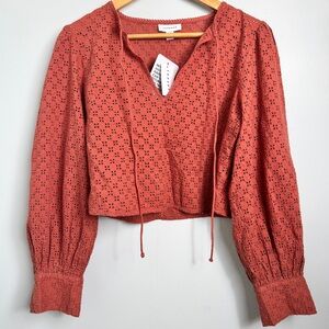 Topshop Red Crop Top